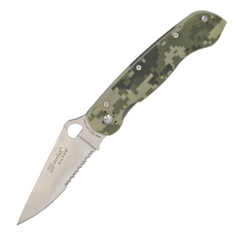 Steelox® Elite (camouflage/satiniert/gezahnt) - ST-CK-10005/C/SS